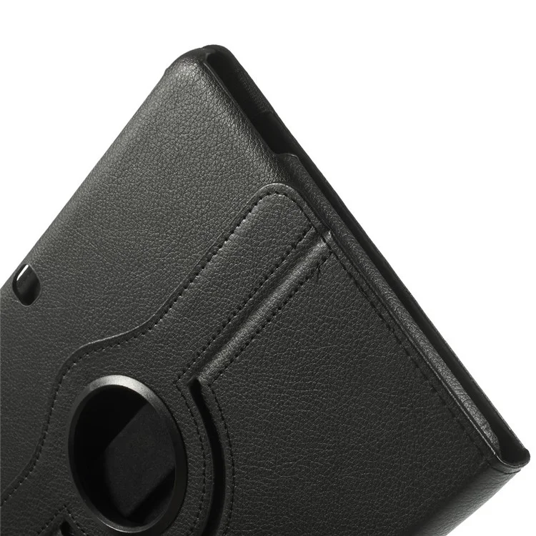 Black Litchi Leather 360 Degree Rotary Stand Case for Samsung Galaxy Tab 4 10.1 T531 T530 T535-Cellmalls