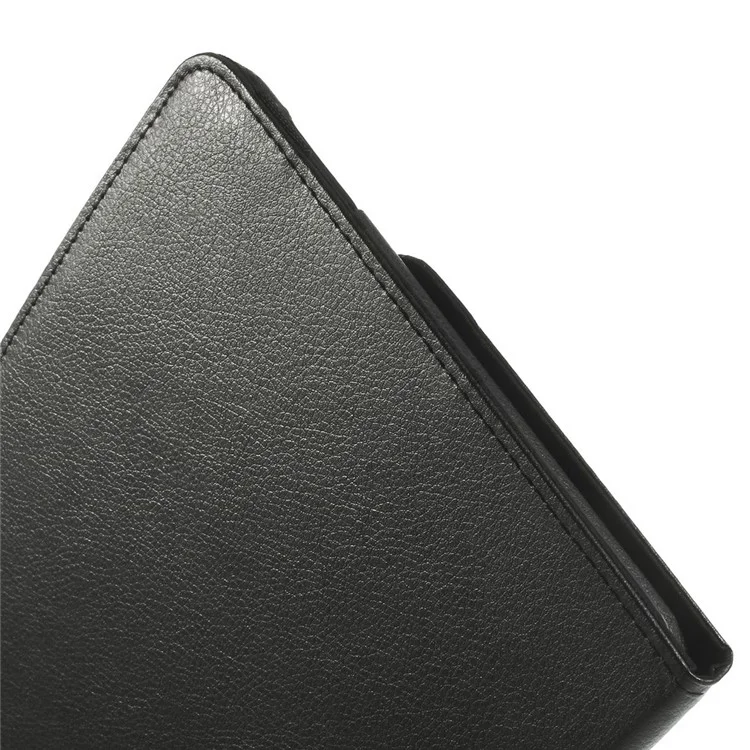 Black Litchi Leather 360 Degree Rotary Stand Case for Samsung Galaxy Tab 4 10.1 T531 T530 T535-Cellmalls