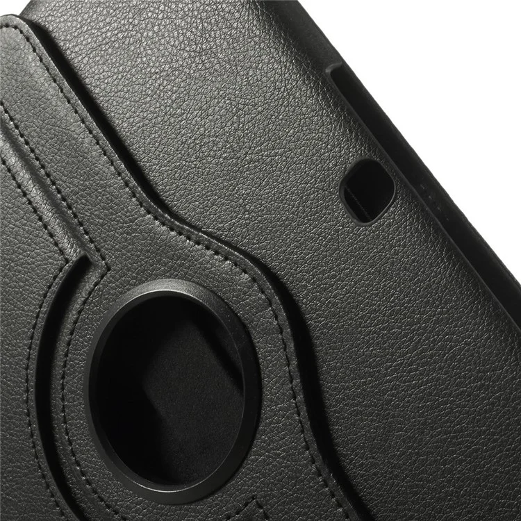 Black Litchi Leather 360 Degree Rotary Stand Case for Samsung Galaxy Tab 4 10.1 T531 T530 T535-Cellmalls