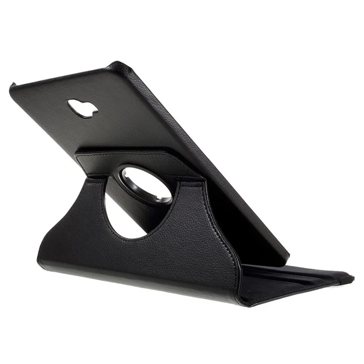 Litchi Texture Rotary Stand Leather Tablet Case for Samsung Galaxy Tab A 10.1 (2016) T580 T585 - Black-Cellmalls