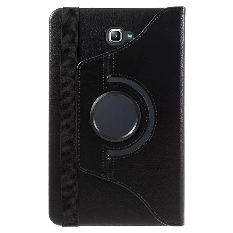 Litchi Texture Rotary Stand Leather Tablet Case for Samsung Galaxy Tab A 10.1 (2016) T580 T585 - Black-Cellmalls