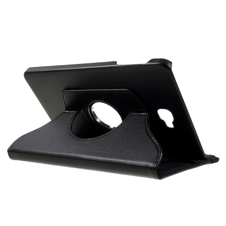 Litchi Texture Rotary Stand Leather Tablet Case for Samsung Galaxy Tab A 10.1 (2016) T580 T585 - Black-Cellmalls