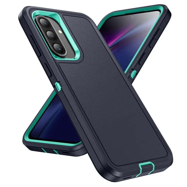 For Samsung Galaxy A56 5G Case PC + Silicone + EVA 3 in 1 Shockproof Phone Cover - Black + Black-Cellmalls