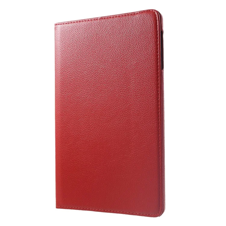 Litchi Texture PU Leather Case [With 360 Degree Rotary Stand] for Samsung Galaxy Tab A 10.5 (2018) T590 T595 - Red-Cellmalls