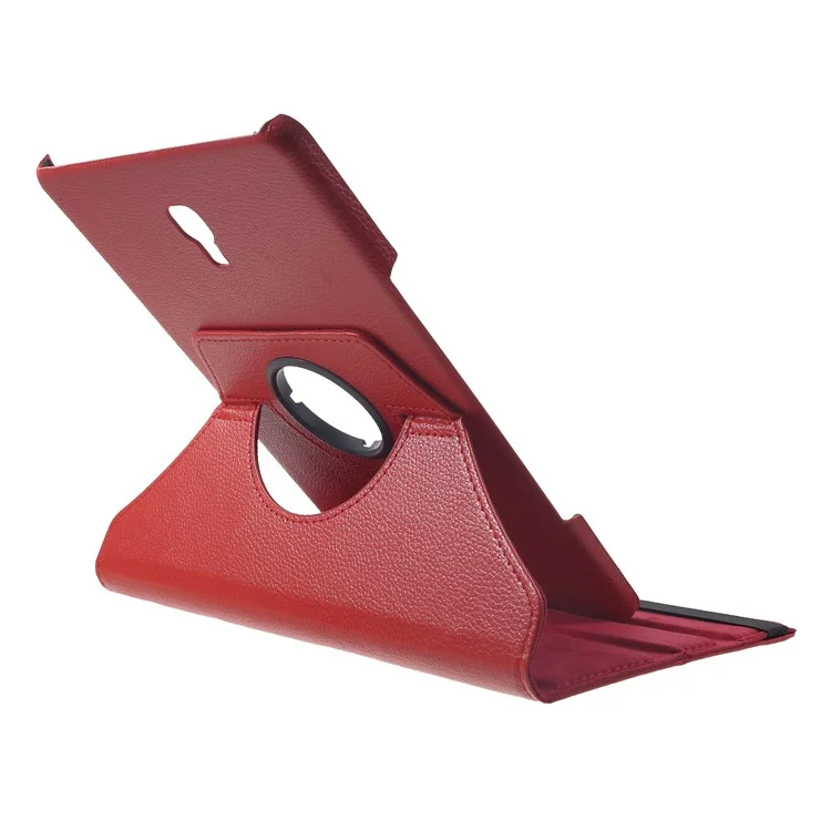 Litchi Texture PU Leather Case [With 360 Degree Rotary Stand] for Samsung Galaxy Tab A 10.5 (2018) T590 T595 - Red-Cellmalls