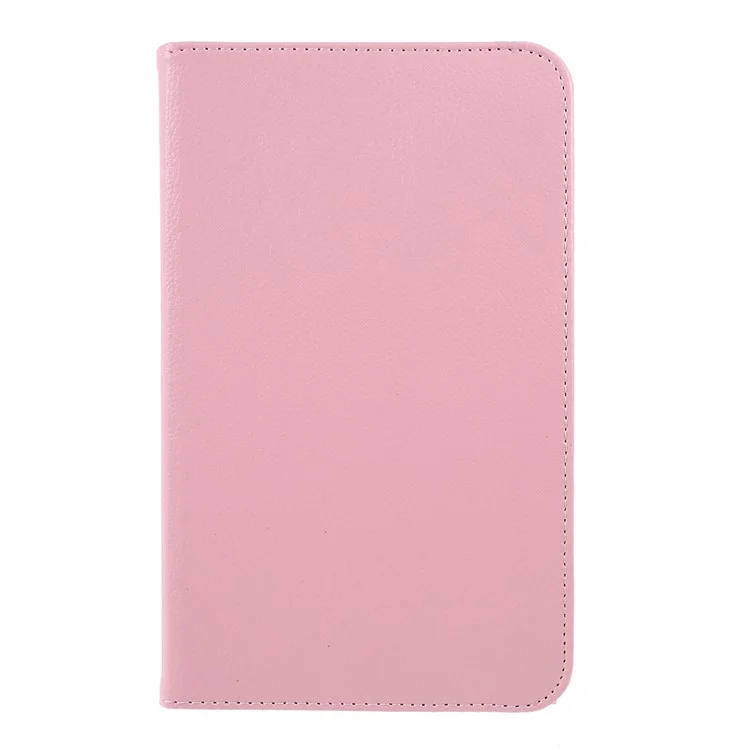 For Samsung Galaxy Tab A 8.0 (2019) with S Pen P200 P205 Litchi Texture Leather Protection Tablet Cover [With 360 Degree Rotary Stand] - Pink-Cellmalls