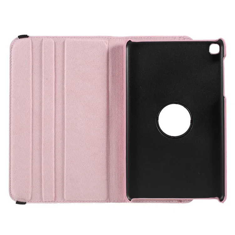 For Samsung Galaxy Tab A 8.0 (2019) with S Pen P200 P205 Litchi Texture Leather Protection Tablet Cover [With 360 Degree Rotary Stand] - Pink-Cellmalls