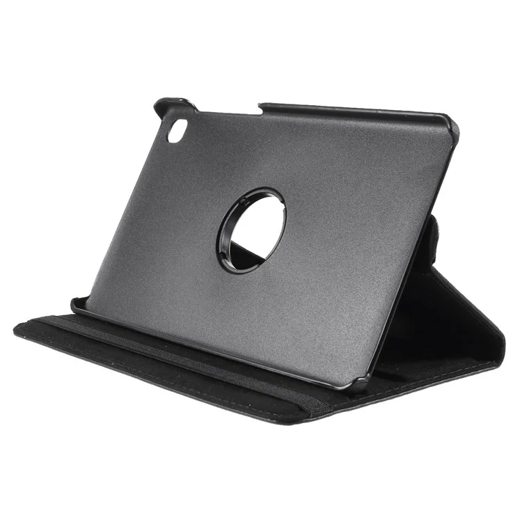 360° Swiveling Stand Design Litchi Texture Leather Tablet Cover Case for Samsung Galaxy A7 Lite 8.7-inch T220 / T225 - Black-Cellmalls