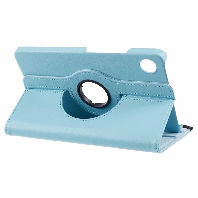 For Samsung Galaxy Tab A9 Case PU Leather Rotating Stand Tablet Cover - Baby Blue-Cellmalls