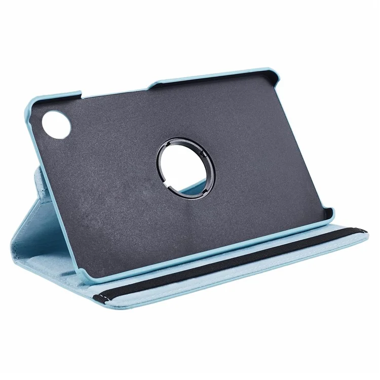 For Samsung Galaxy Tab A9 Case PU Leather Rotating Stand Tablet Cover - Baby Blue-Cellmalls