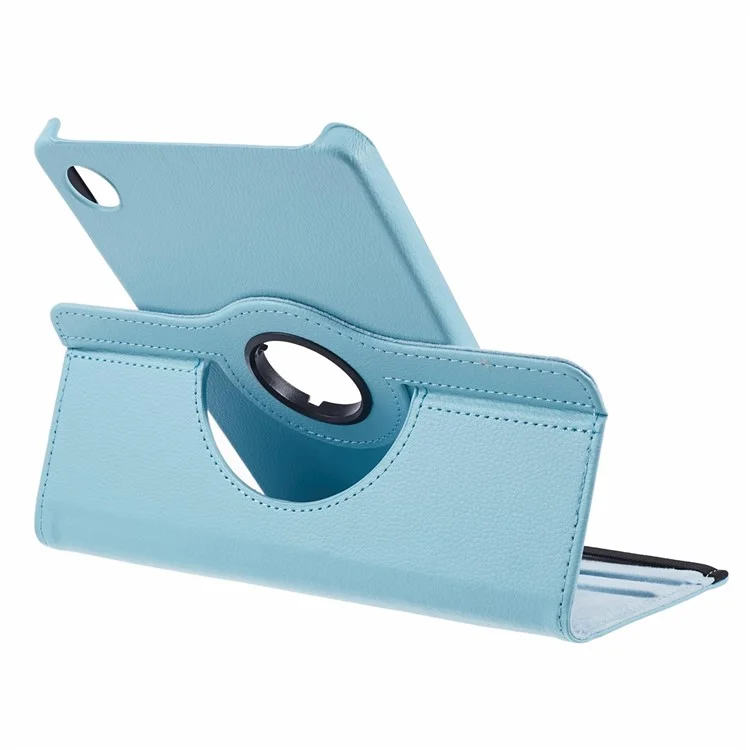 For Samsung Galaxy Tab A9 Case PU Leather Rotating Stand Tablet Cover - Baby Blue-Cellmalls