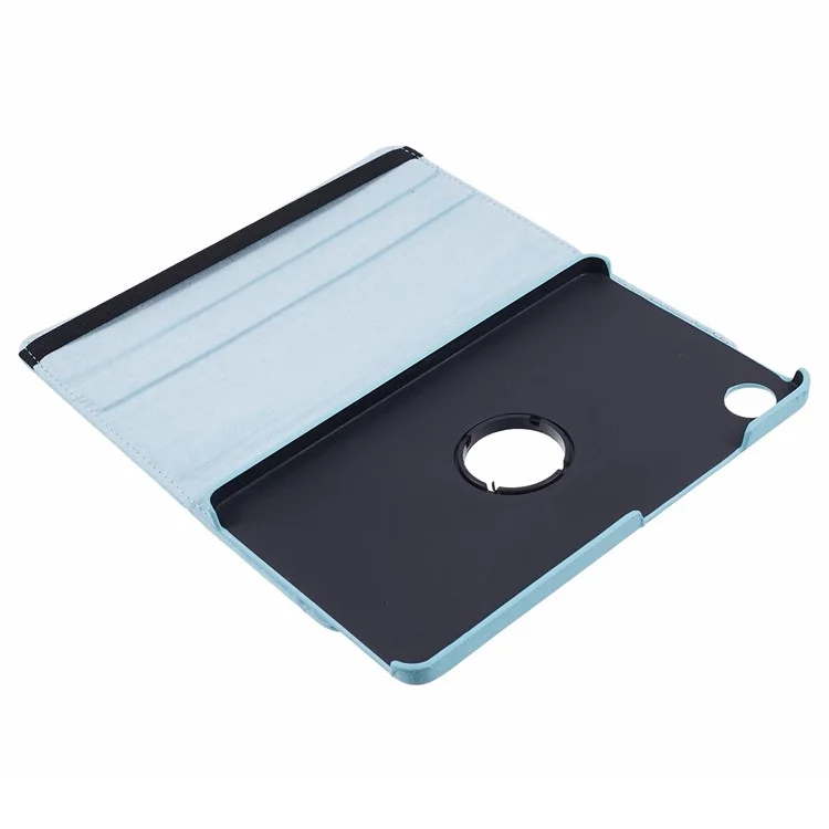 For Samsung Galaxy Tab A9 Case PU Leather Rotating Stand Tablet Cover - Baby Blue-Cellmalls