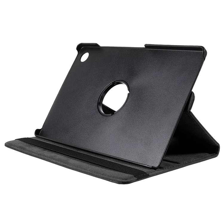 For Samsung Galaxy Tab A9+ Case Tablet Leather Cover with Rotating Stand - Black-Cellmalls
