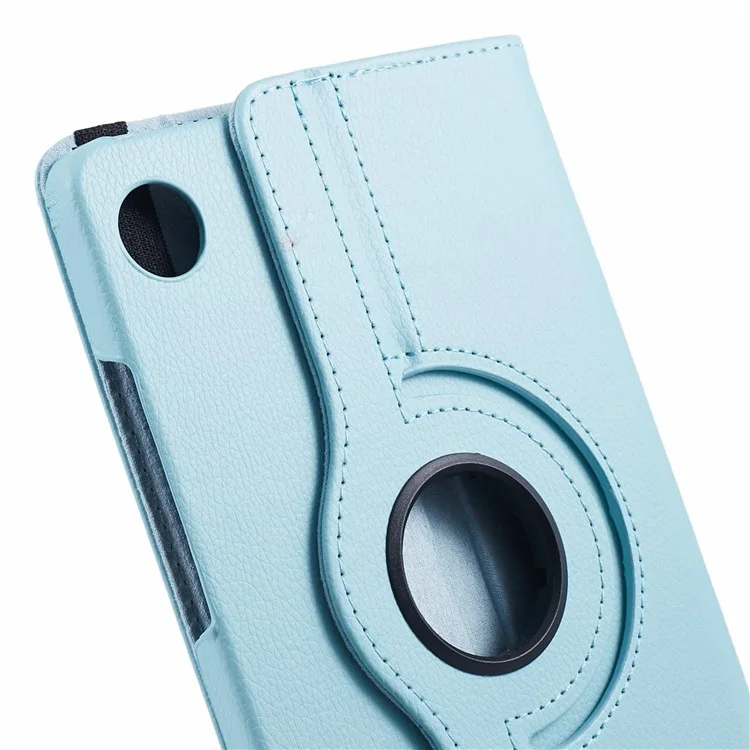 For Samsung Galaxy Tab A9 Case PU Leather Rotating Stand Tablet Cover - Baby Blue-Cellmalls