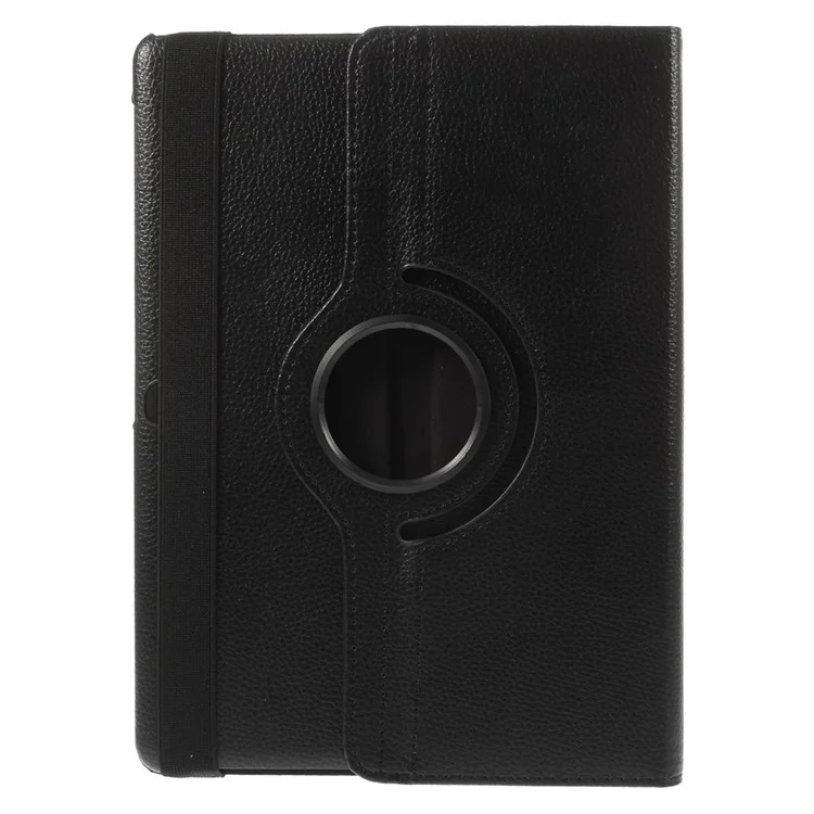 Rotary Stand Litchi Grain Smart Leather Cover for Samsung Galaxy Tab S 10.5 T800 T805 - Black-Cellmalls