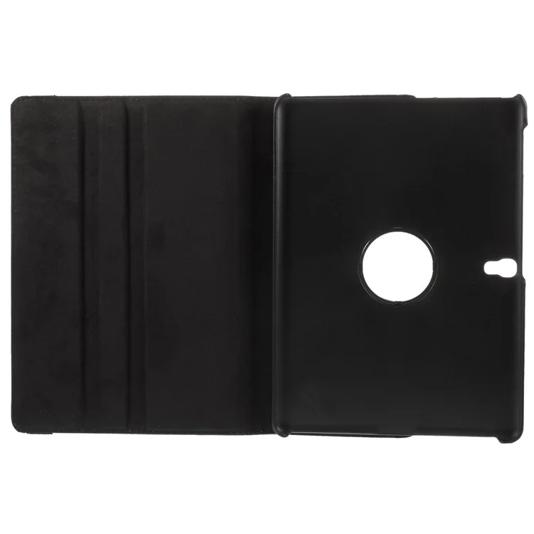Rotary Stand Litchi Grain Smart Leather Cover for Samsung Galaxy Tab S 10.5 T800 T805 - Black-Cellmalls