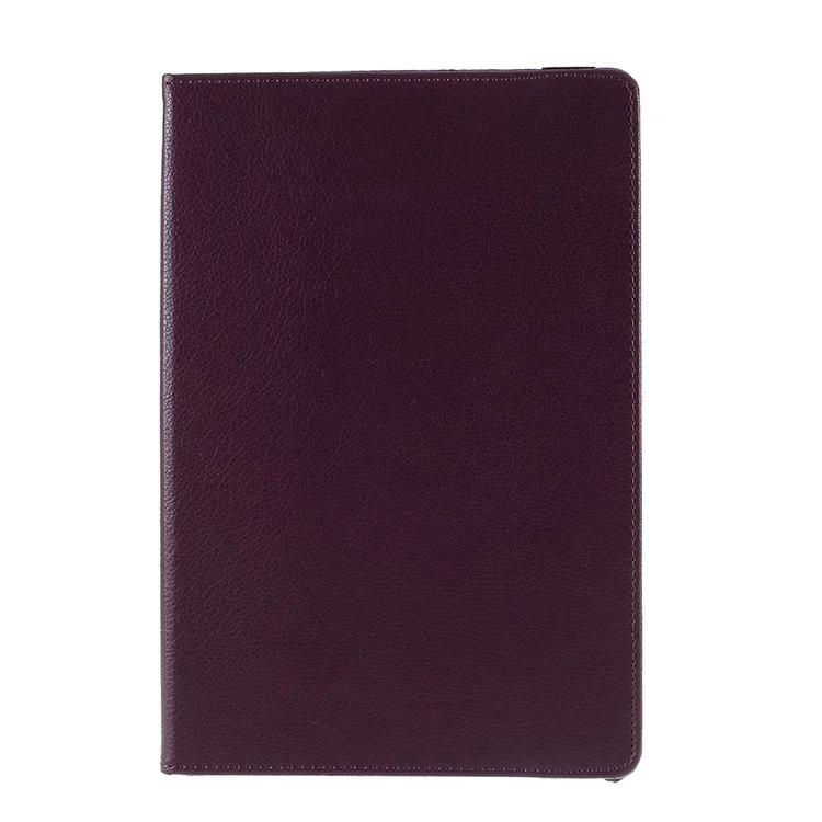 Litchi Texture Leather Case with Rotating Stand Cover for Samsung Galaxy Tab S10 FE / S10 / S9 FE / S9 / S8 / S7 SM-T870 T875 - Purple-Cellmalls