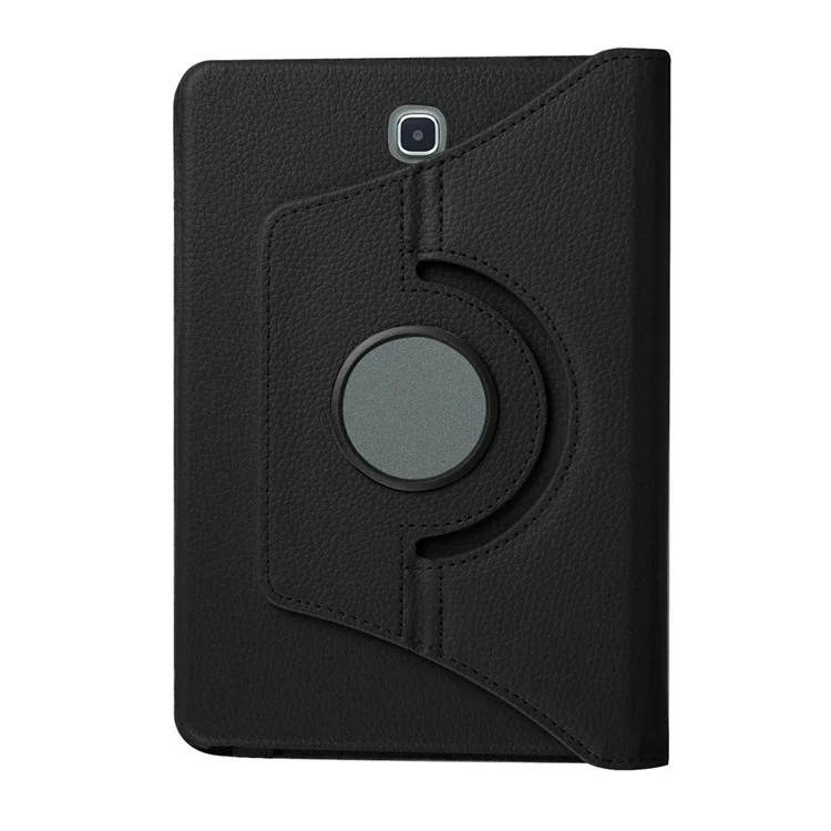Litchi Texture Rotary Stand Leather Case for Samsung Galaxy Tab S2 8.0 - Black-Cellmalls