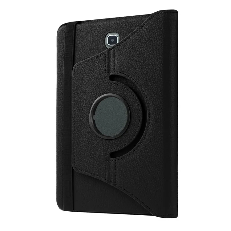 Litchi Texture Rotary Stand Leather Case for Samsung Galaxy Tab S2 8.0 - Black-Cellmalls