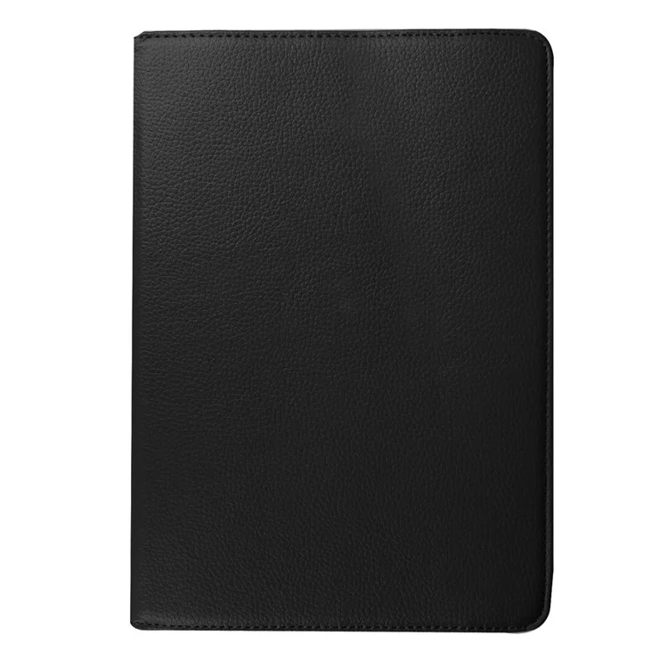 For Samsung Galaxy Tab S2 9.7 Lychee Litchi Grain Leather Rotary Stand Cover - Black-Cellmalls