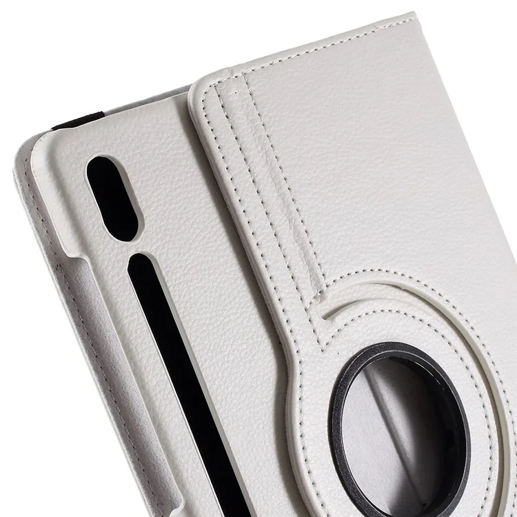 For Samsung Galaxy Tab S6 SM-T860 (Wi-Fi) Leather Tablet Protective Case with Rotary Stand - White-Cellmalls