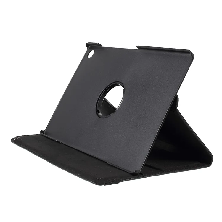 Litchi Texture 360° Swivel Stand Leather Case for Samsung Galaxy Tab S6 Lite (2020) P610 P615 / (2022) / (2024) - Black-Cellmalls