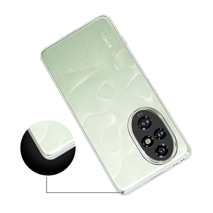 For Honor 200 Pro 5G Case Ultra Thin Transparent Soft TPU Phone Cover-Cellmalls