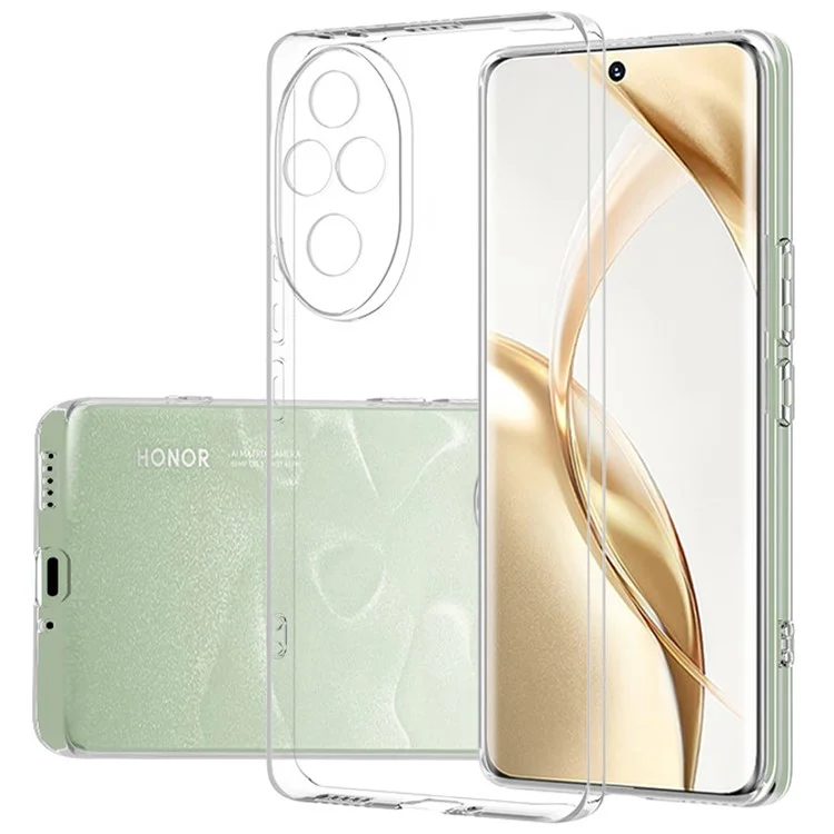For Honor 200 Pro 5G Case Ultra Thin Transparent Soft TPU Phone Cover-Cellmalls