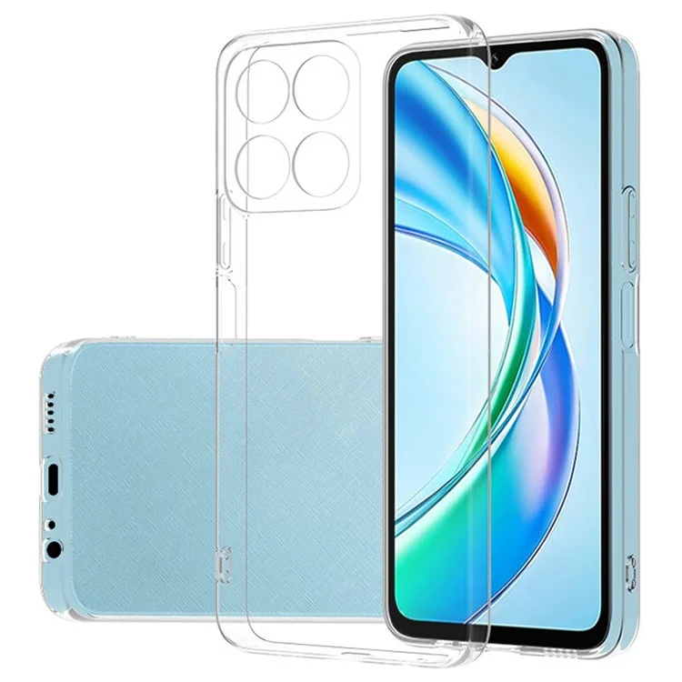 For Honor X5b Clear Phone Case Ultra-Thin Flexible TPU Back Cover-Cellmalls