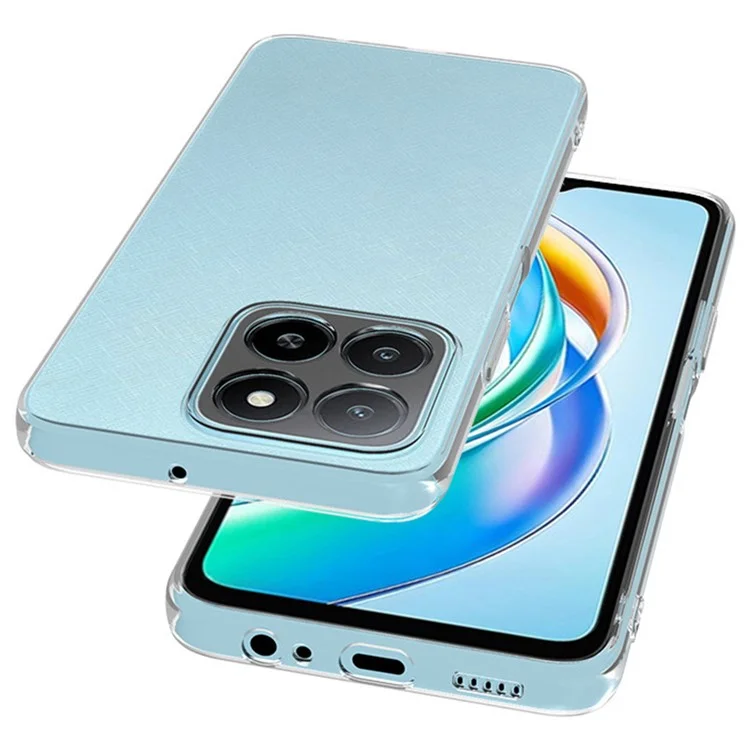 For Honor X5b Clear Phone Case Ultra-Thin Flexible TPU Back Cover-Cellmalls