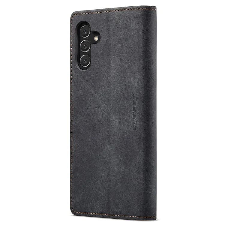 CASEME 013 Series Phone Cover For Samsung Galaxy A14 5G / A14 4G Stand Wallet PU Leather Phone Case - Black-Cellmalls