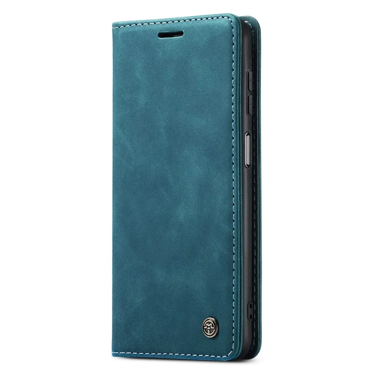 CASEME 013 Series For Samsung Galaxy A15 5G / A15 4G Case Business Style Flip Stand Phone Cover - Blue-Cellmalls