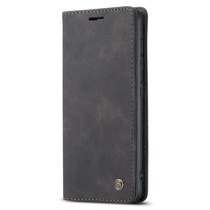 CASEME 013 Series Auto-absorbed Leather Shell Protection Wallet Case for Samsung Galaxy A21s - Black-Cellmalls