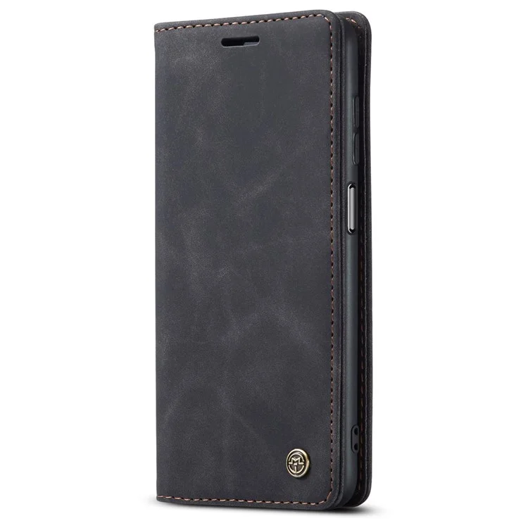 CASEME 013 Series For Samsung Galaxy A23 5G (Global Version) / 4G Phone Case Bag Auto-absorbed PU Leather Wallet Foldable Stand Phone Cover - Black-Cellmalls