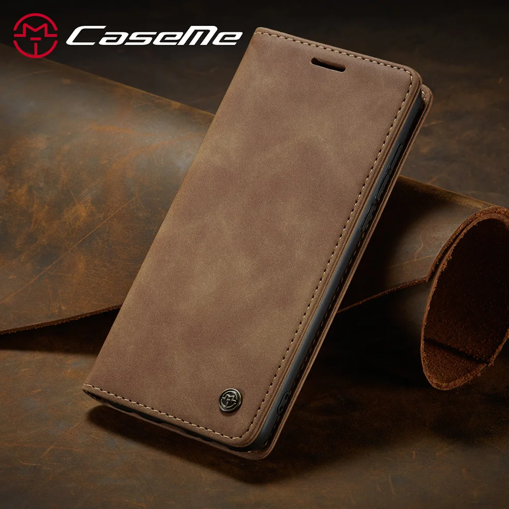 CASEME 013 Series Auto-absorbed Simple Leather Flip Cover for Samsung Galaxy A31 - Black-Cellmalls