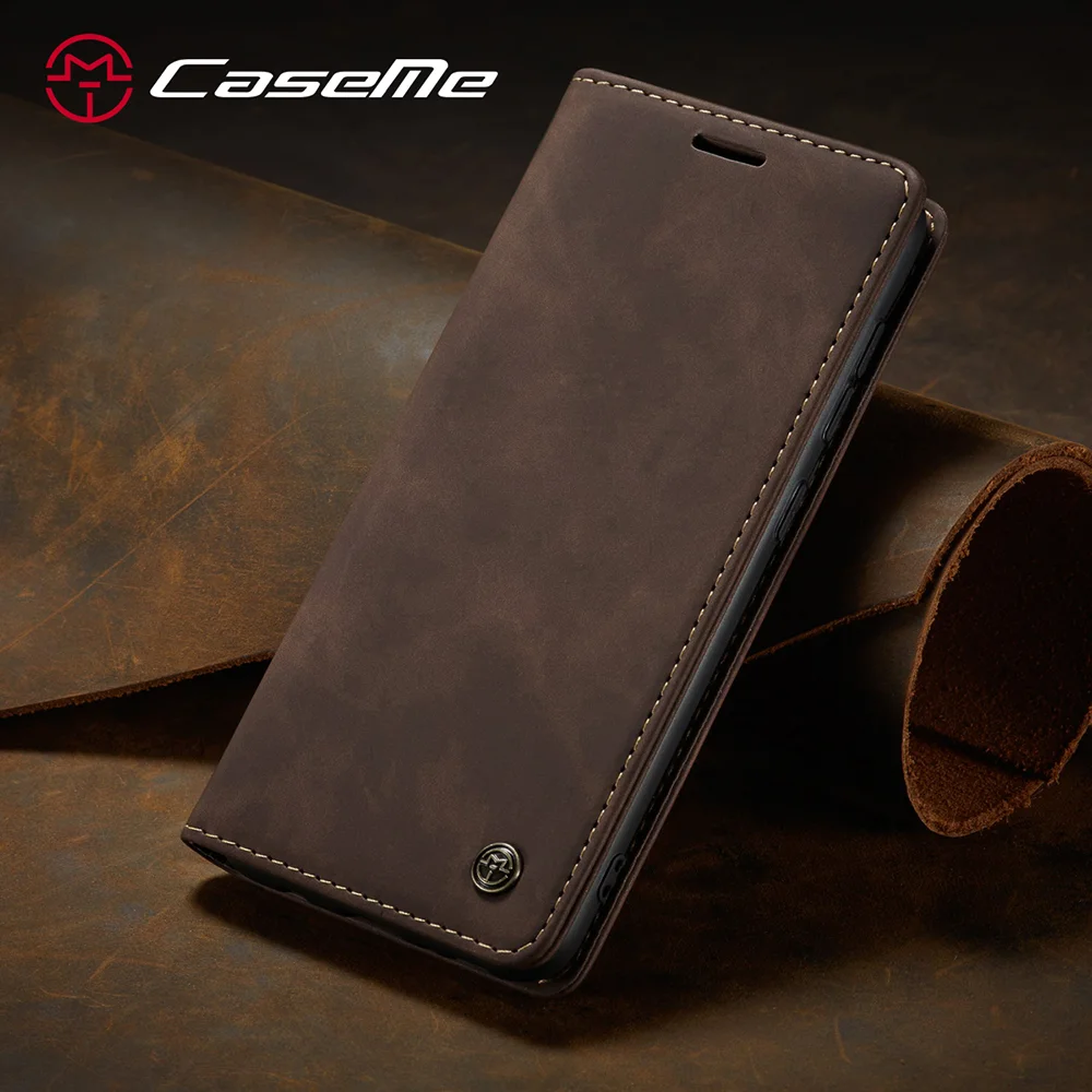 CASEME 013 Series Auto-absorbed Simple Leather Flip Cover for Samsung Galaxy A31 - Black-Cellmalls
