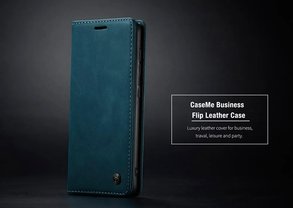 CASEME 013 Series Auto-absorbed Simple Leather Flip Cover for Samsung Galaxy A31 - Black-Cellmalls