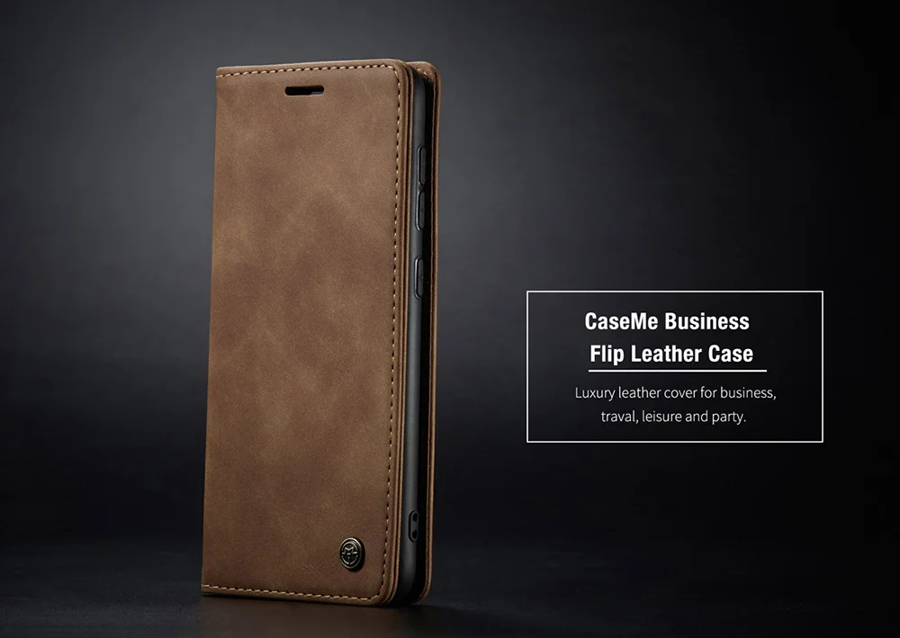 CASEME 013 Series Auto-absorbed Simple Leather Flip Cover for Samsung Galaxy A31 - Black-Cellmalls