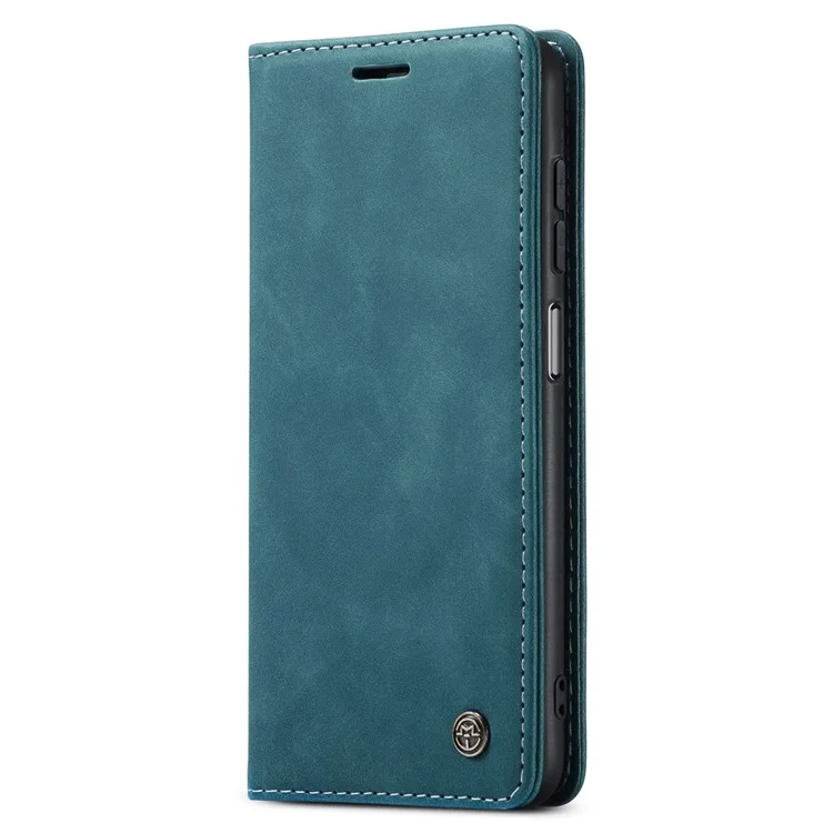 CASEME 013 Series for Samsung Galaxy A34 5G Phone Case PU Leather Wallet Stand Case Protective Cover - Blue-Cellmalls