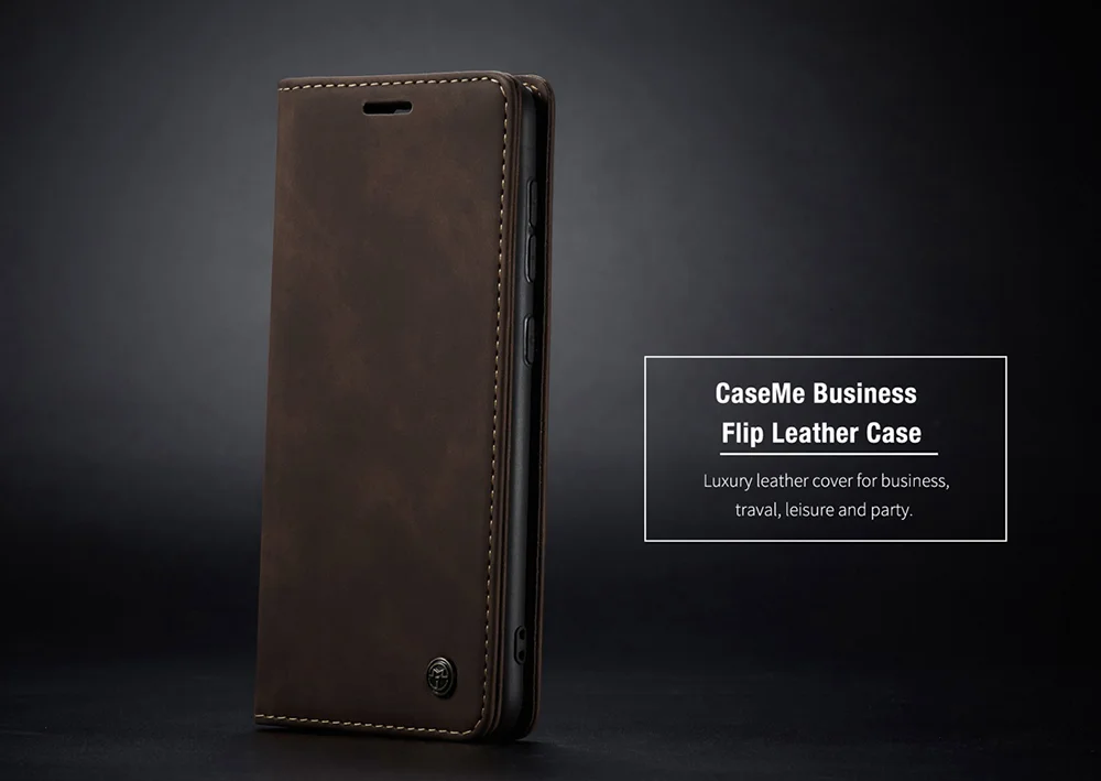 CASEME 013 Series Auto-absorbed Simple Leather Flip Cover for Samsung Galaxy A31 - Black-Cellmalls