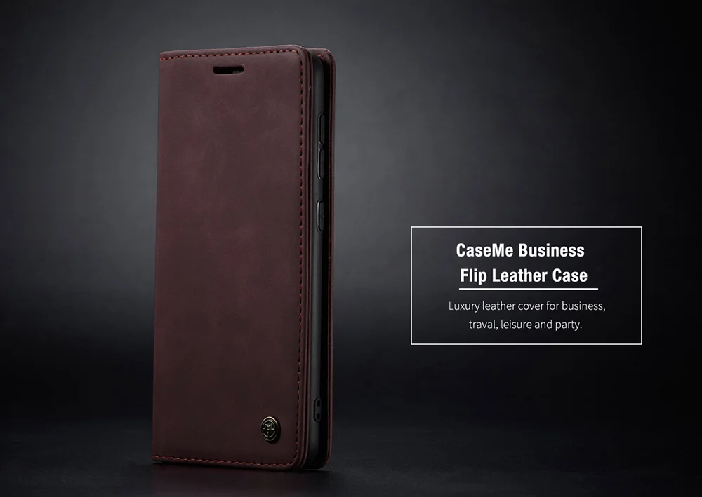 CASEME 013 Series Auto-absorbed Simple Leather Flip Cover for Samsung Galaxy A31 - Black-Cellmalls