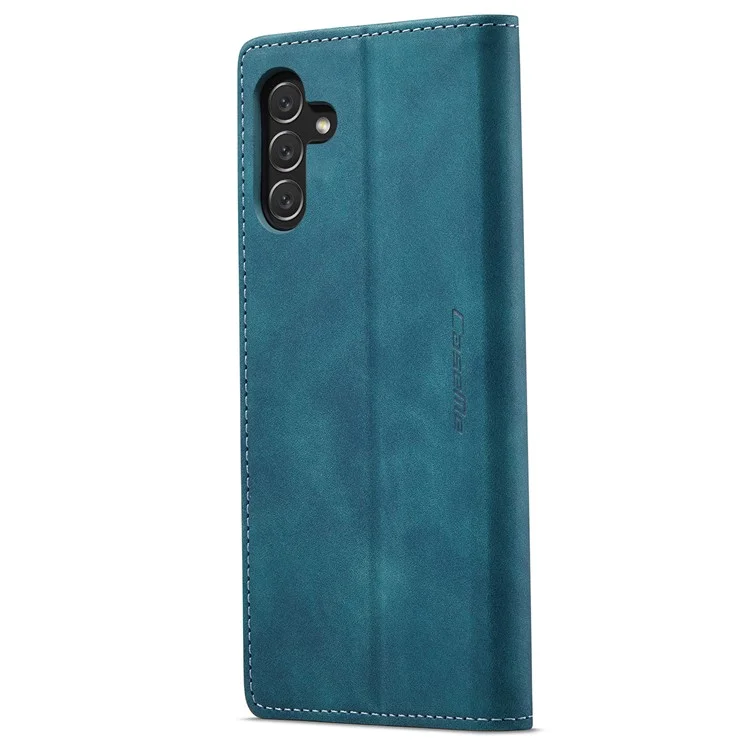 CASEME 013 Series for Samsung Galaxy A34 5G Phone Case PU Leather Wallet Stand Case Protective Cover - Blue-Cellmalls