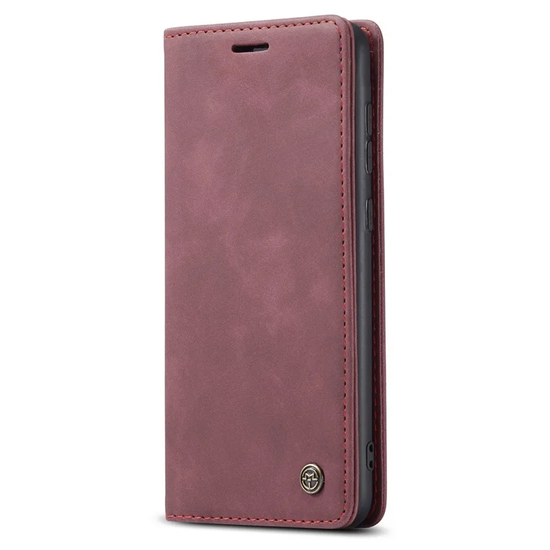 CASEME 013 Series Wallet Function PU Leather + TPU Mobile Phone Shell Auto-absorbed Magnetic Closing Case for Samsung Galaxy A33 5G - Red-Cellmalls