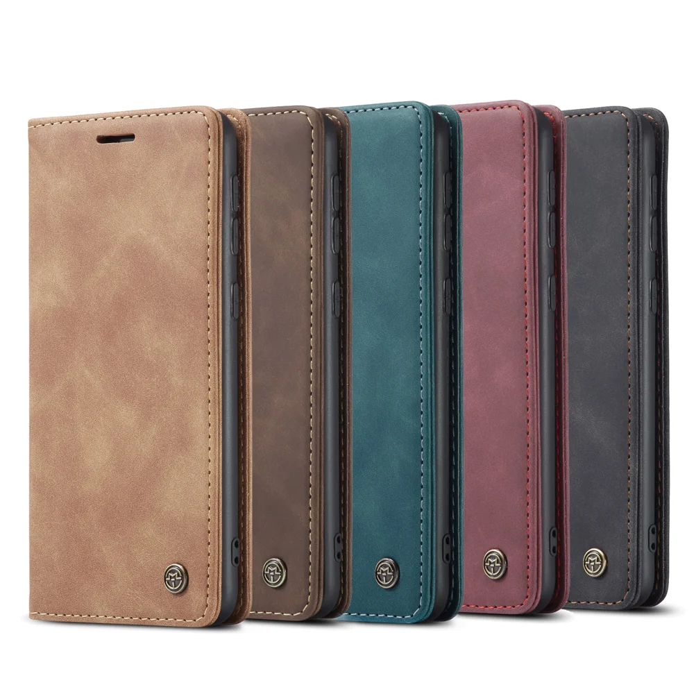 For Samsung Galaxy M30 / Galaxy A40s Case CASEME 013 Series Card Holder Stand Leather Phone Cover - Brown-Cellmalls