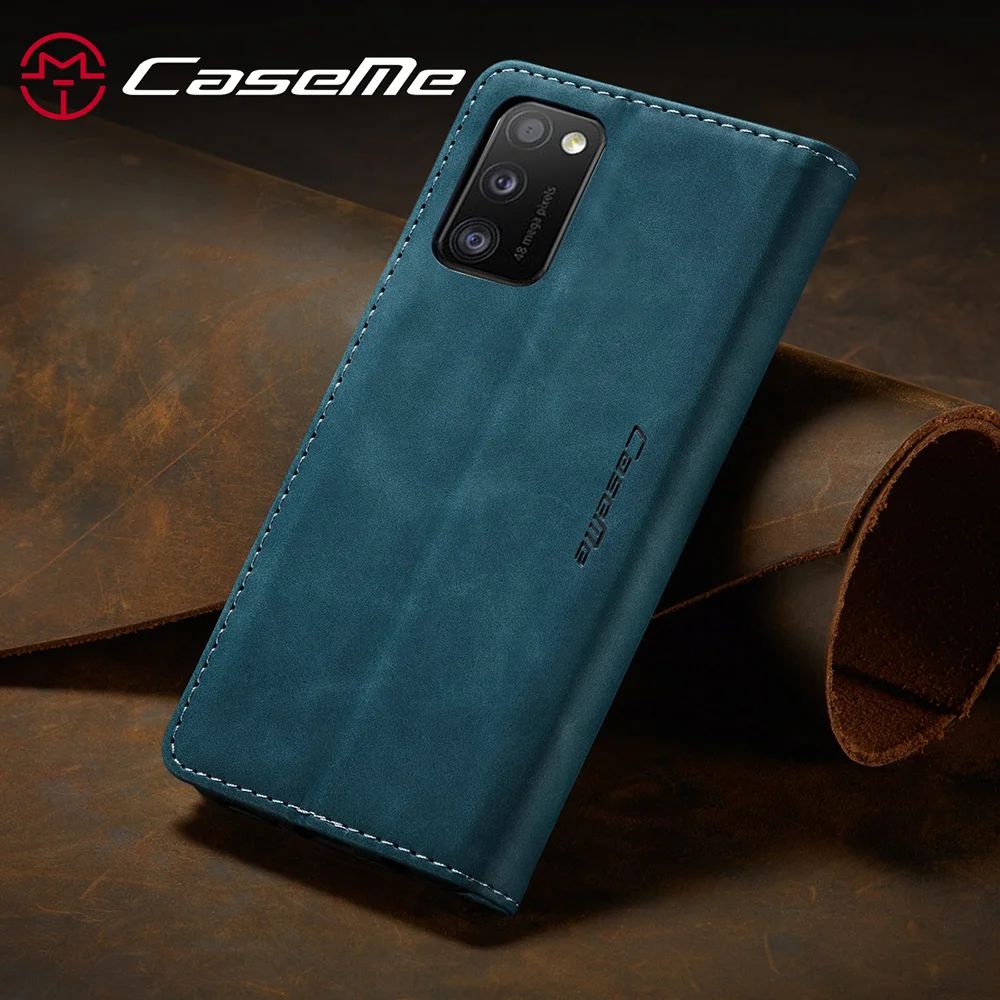 CASEME 013 Series Cover Auto-absorbed Leather Wallet Case for Samsung Galaxy A41 (Global Version) - Black-Cellmalls