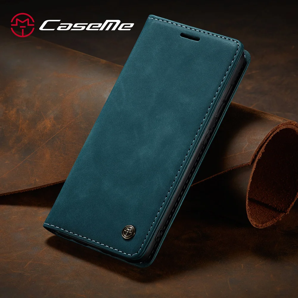 CASEME 013 Series Cover Auto-absorbed Leather Wallet Case for Samsung Galaxy A41 (Global Version) - Black-Cellmalls