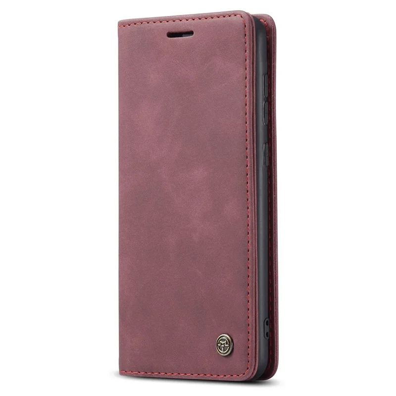 CASEME 013 Series PU Leather Folio Phone Case Wallet Stand Design Lightweight Auto-absorbed Phone Covering for Samsung Galaxy A53 5G - Red-Cellmalls