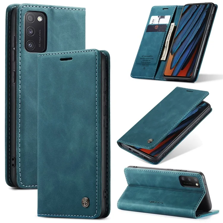 CASEME 013 Series Cover Auto-absorbed Leather Wallet Case for Samsung Galaxy A41 (Global Version) - Black-Cellmalls