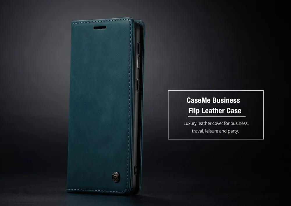 CASEME 013 Series Auto-absorbed Leather Wallet Case Flip Shell for Samsung Galaxy A70s - Black-Cellmalls