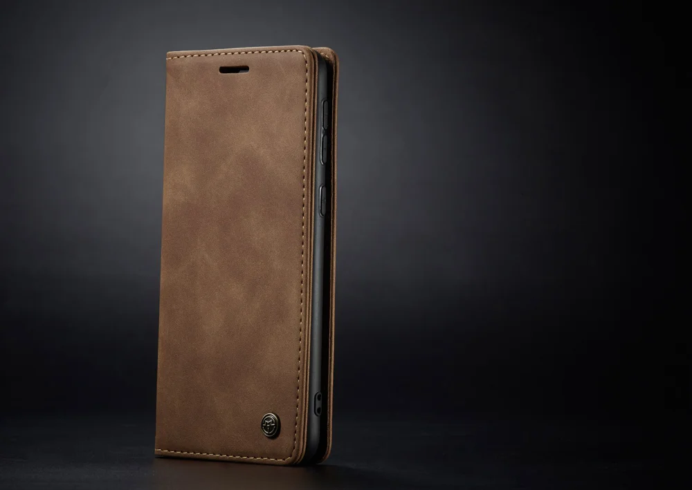 CASEME 013 Series Auto-absorbed Leather Wallet Case Flip Shell for Samsung Galaxy A70s - Black-Cellmalls